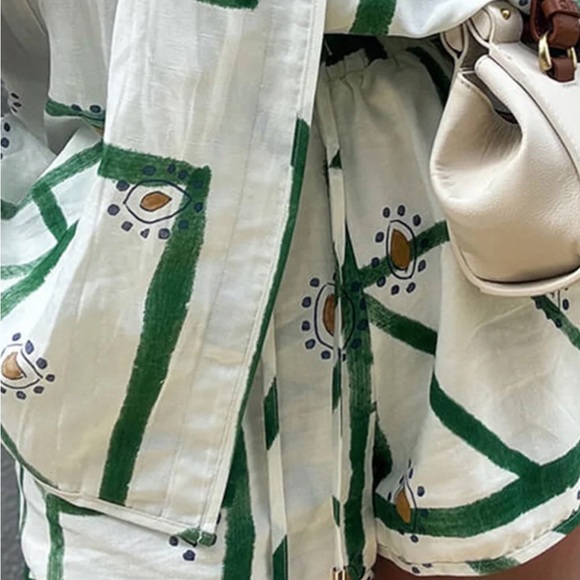 Print Drawstring Short Set - Picture 3 of 5